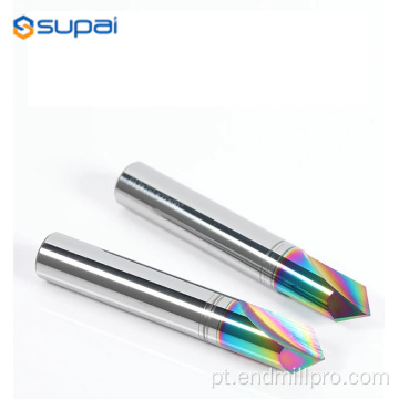 Tamanho do grão Solid Carbide Chank End Mill 60 ° 90 °